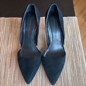 Suede D’orsay pumps, banana republic, 9.5